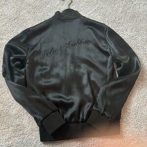 Dolce & Gabbana Satin Bomber Jacket
